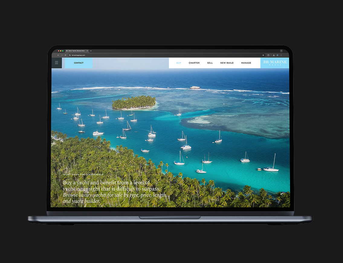 BR Marine Group - Yacht Brokerage | Cohort, Web-design and UI/UX